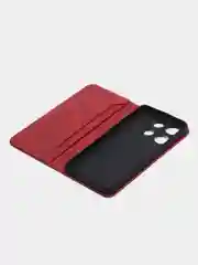 Красный чехол-книжка GQ для Infinix Smart 7, из высококачественной искусственной кожи