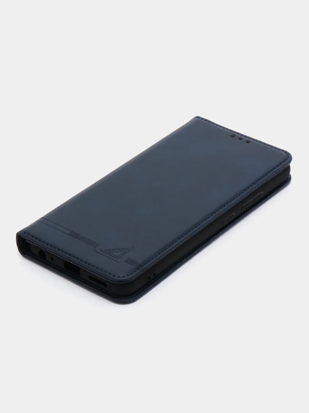 Синий чехол-книжка GQ для Infinix Smart 7, из высококачественной искусственной кожи