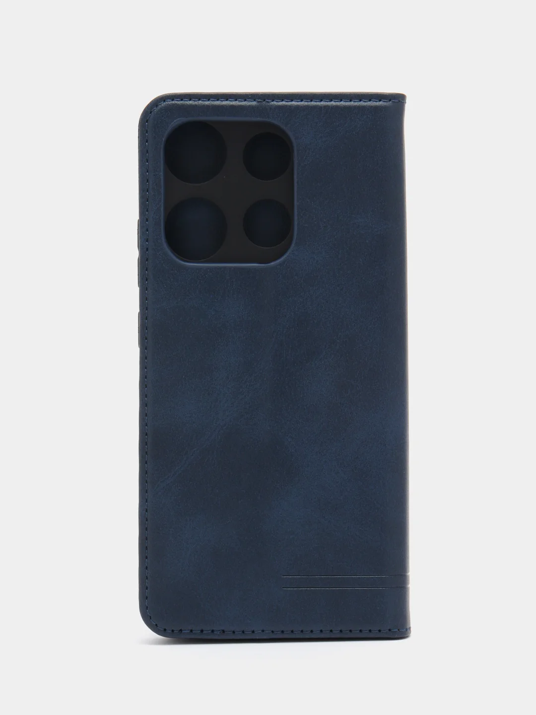 Синий чехол-книжка GQ для Infinix Smart 7, из высококачественной искусственной кожи