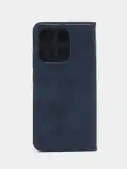 Синий чехол-книжка GQ для Infinix Smart 7, из высококачественной искусственной кожи