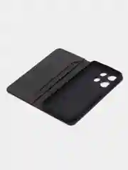 Черный чехол-книжка GQ для Infinix Smart 7, из высококачественной искусственной кожи