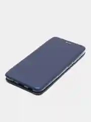 Синий чехол-книжка для Samsung Galaxy A11, экокожа (Самсунг А11)