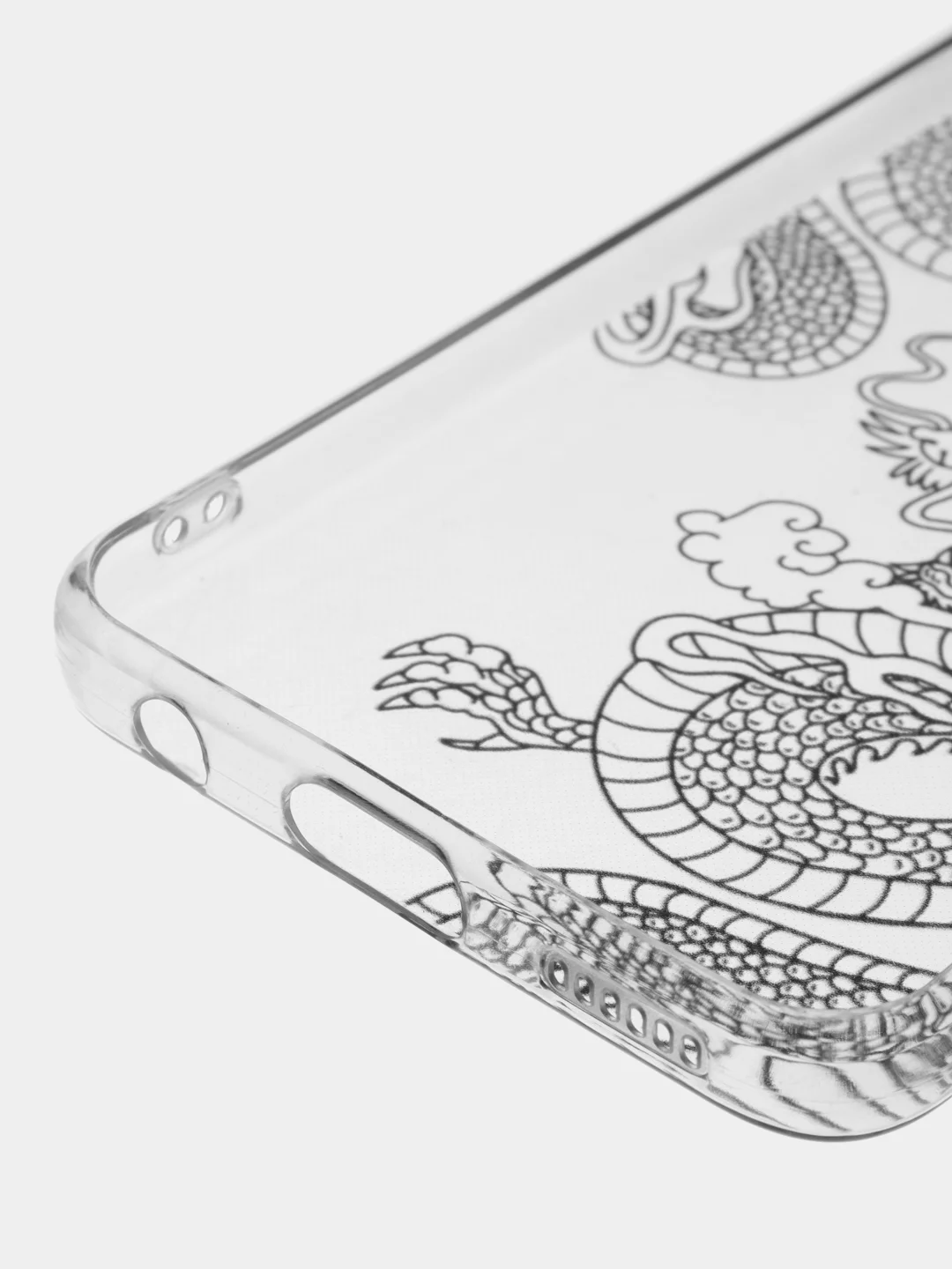 Пудровый чехол на Tecno Spark 9 Pro / Текно Спарк 9 Про прозрачный, с рисунком, защита камеры
