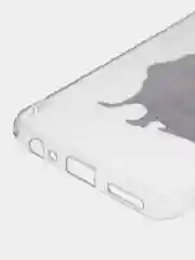 Бежевый силиконовый чехол на Infinix HOT 11S NFC / Инфиникс Хот 11S NFC прозрачный, с рисунком