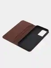 Коричневый чехол-книжка GQ для Oppo A57 4G / Oppo A57S / Oppo A77 4G / Oppo A77S / Оппо А57, из кожи