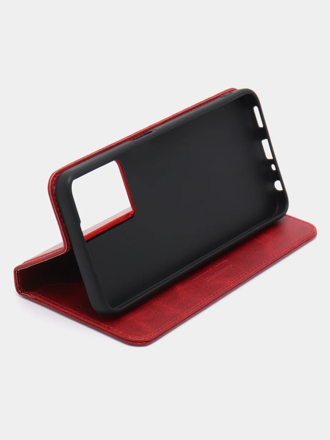 Красный чехол-книжка GQ для Oppo A57 4G / Oppo A57S / Oppo A77 4G / Oppo A77S / Оппо А57, из кожи