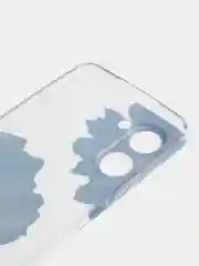 Лазурный силиконовый чехол на Realme C33 / Реалми С33 прозрачный, с рисунком, защита камеры