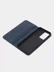 Синий чехол-книжка GQ для Oppo A57 4G / Oppo A57S / Oppo A77 4G / Oppo A77S / Оппо А57, из кожи