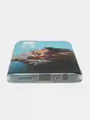 Светло-коричневый силиконовый чехол на Infinix HOT 11S NFC / Инфиникс Хот 11S NFC прозрачный, с рисунком