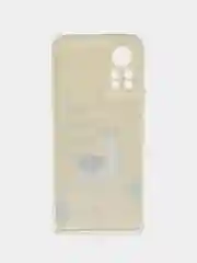Горчичный силиконовый чехол на Infinix HOT 11S NFC / Инфиникс Хот 11S NFC прозрачный, с рисунком
