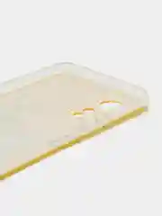 Горчичный силиконовый чехол на Infinix HOT 11S NFC / Инфиникс Хот 11S NFC прозрачный, с рисунком