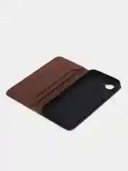 Коричневый чехол-книжка для Realme C 30 / Realme C30S (Реалми С 30S), из искусственной эко кожи