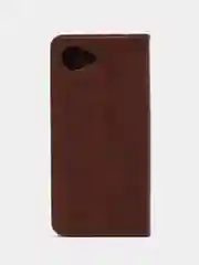 Коричневый чехол-книжка для Realme C 30 / Realme C30S (Реалми С 30S), из искусственной эко кожи