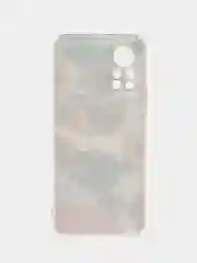Кремовый силиконовый чехол на Infinix HOT 11S NFC / Инфиникс Хот 11S NFC прозрачный, с рисунком