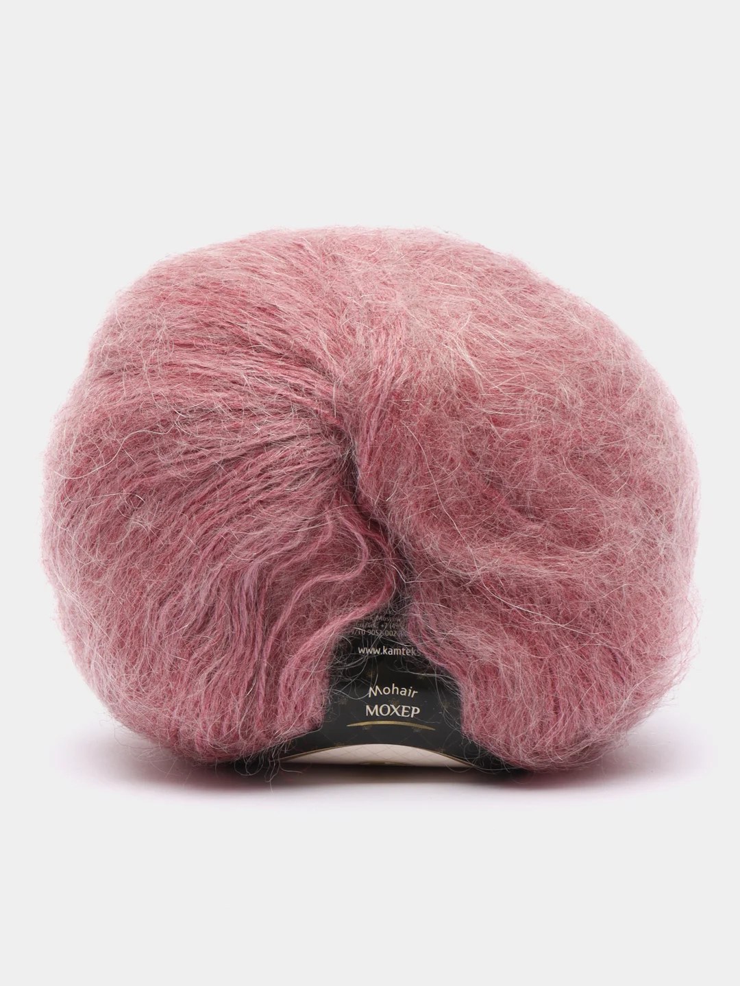 Коралловый меланж пряжа Камтекс "Мохер Голд", 250 м, 50 г