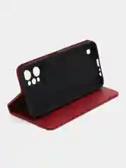 Красный чехол-книжка GQ для Realme C 31 (Реалми С 31) из высококачественной искусственной кожи