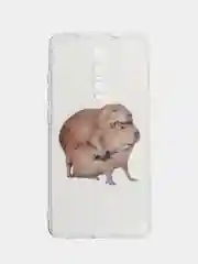 Бежевый чехол на Xiaomi Redmi K20/K20 Pro/Mi 9T/Mi 9T Pro / Сяоми Редми К20 прозрачный, с рисунком
