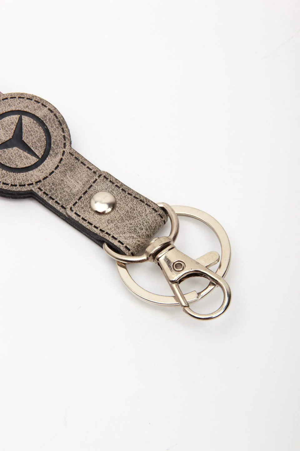 Синий брелок ремешок для ключей с маркой авто Мерседес (Mercedes)