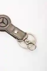 Синий брелок ремешок для ключей с маркой авто Мерседес (Mercedes)