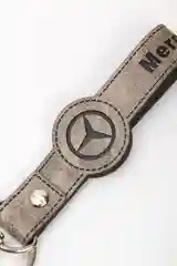 Синий брелок ремешок для ключей с маркой авто Мерседес (Mercedes)