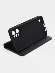 Черный чехол-книжка GQ для Realme C 31 (Реалми С 31) из высококачественной искусственной кожи