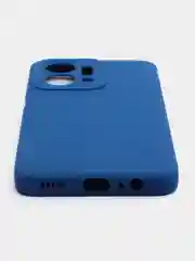 Синий чехол силиконовый для Huawei Honor X7a / Хуавей Хонор Х7а, матовый, с защитой камеры