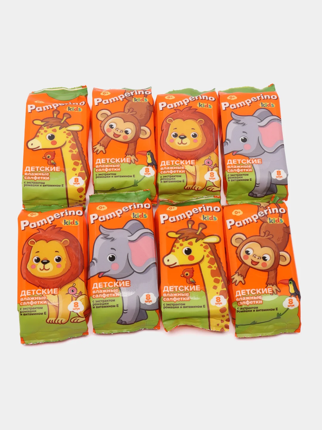Влажные детские салфетки Pamperino, 1шт/8шт