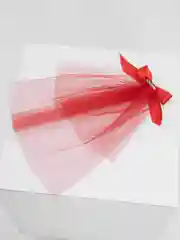 Красный фата свадебная для девичника