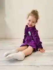 Пурпурный халат детский велюровый, Lilians