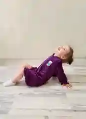 Пурпурный халат детский велюровый, Lilians