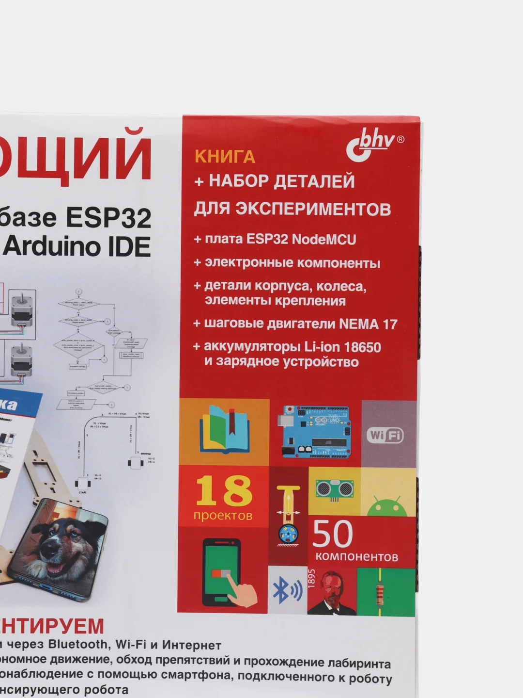 Набор по электронике "Балансирующий робот", на базе ESP32, в среде Arduino IDE + книга