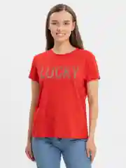 Красный футболка женская, хлопок