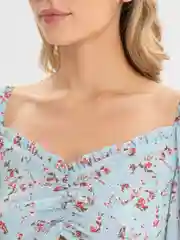 Голубой платье женское, летнее