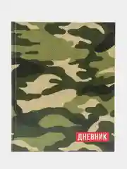 Зелёный хаки дневник универсальный для 1-11 классов, твердый