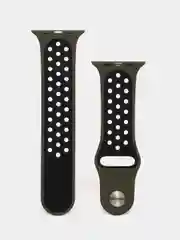 Хаки ремешок для Apple Watch 42/44 двухцветный, спортивный