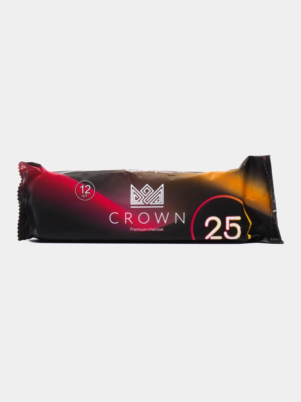 Уголь для кальяна Crown Showbox 12 шт / 25 мм