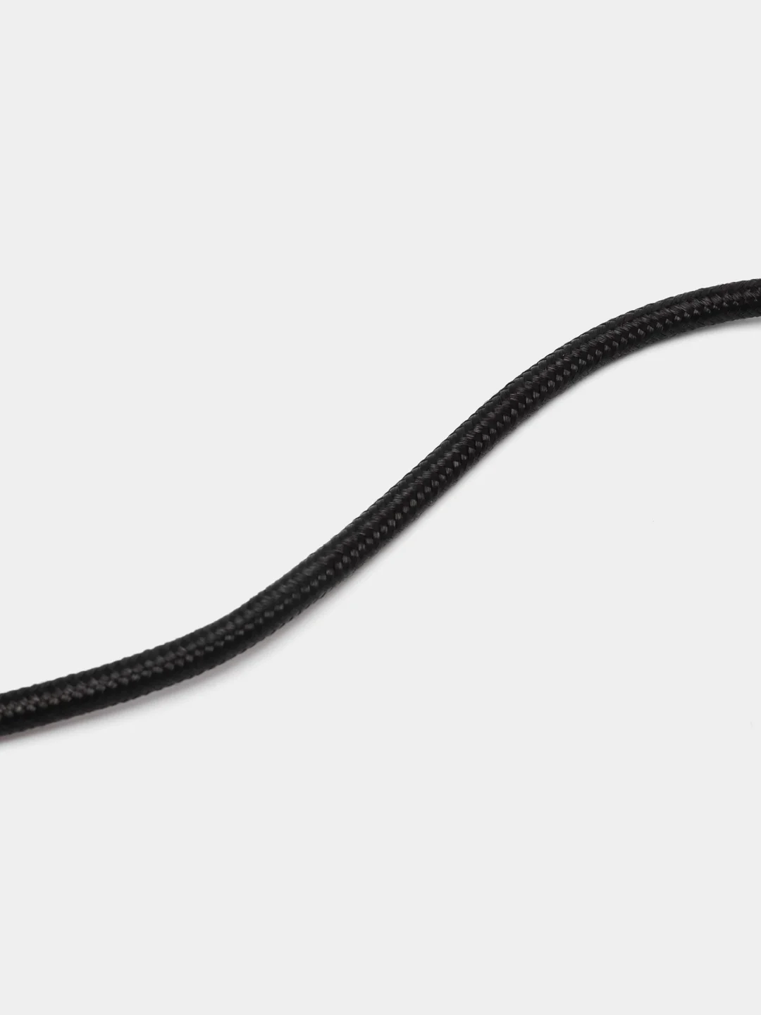 Черный нейлоновый кабель для зарядки Type-C / microUSB с подсветкой коннектора