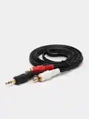 Аудио кабель аукс на тюльпаны 3.5 на 2RCA, длина 146 см