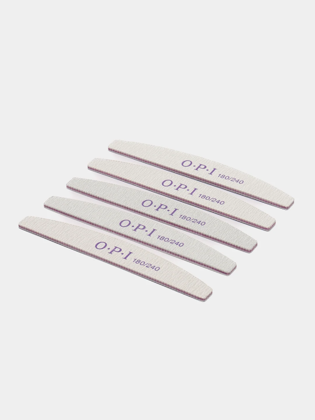 Пилка OPI для ногтей, прямая, лодочка, на деревянной основе, 100/180 и 180/240