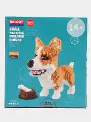 Рыжий пластиковый блочный 3D конструктор Терьер Макс, Корги, Шнауцер, Хаски детям и взрослым