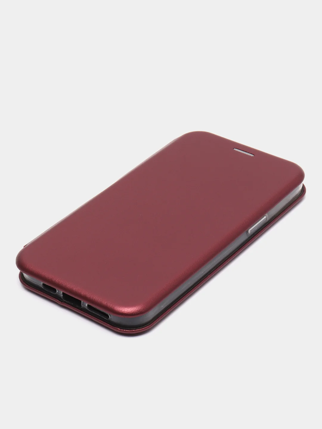Бордовый чехол-книжка для iPhone 12 Pro Max, 12 Pro Max, 12 Про Макс, 12 Про Макс, экокожа