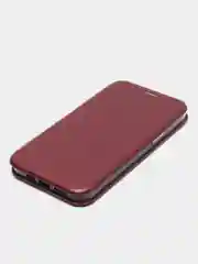 Бордовый чехол-книжка для iPhone 12 Pro Max, 12 Pro Max, 12 Про Макс, 12 Про Макс, экокожа