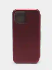 Бордовый чехол-книжка для iPhone 12 Pro Max, 12 Pro Max, 12 Про Макс, 12 Про Макс, экокожа