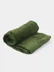 Зеленый плед-одеяло кубик, плед однотонный, плед-покрывало, 200 х 220
