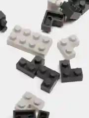 Серебряный пластиковый блочный 3D конструктор Терьер Макс, Корги, Шнауцер, Хаски детям и взрослым