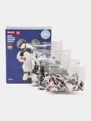 Серебряный пластиковый блочный 3D конструктор Терьер Макс, Корги, Шнауцер, Хаски детям и взрослым