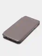Серый чехол-книжка для Samsung Galaxy A 50 (Самсунг А 50), A50 экокожа
