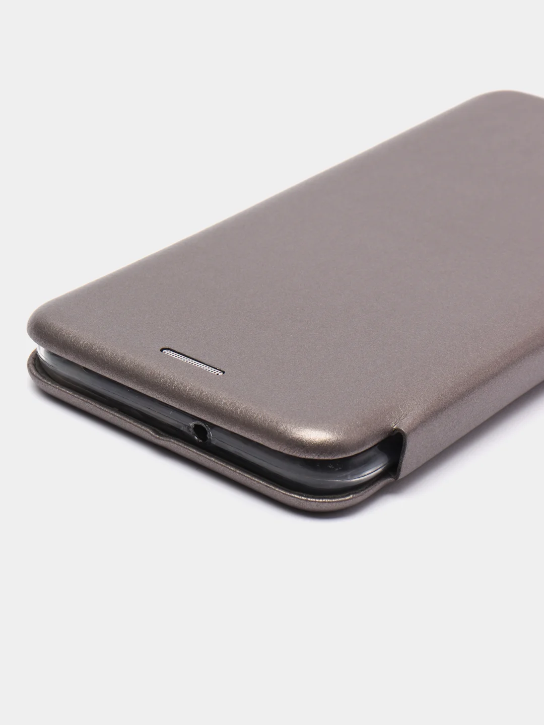 Серый чехол-книжка для Samsung Galaxy A 50 (Самсунг А 50), A50 экокожа