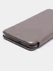 Серый чехол-книжка для Samsung Galaxy A 50 (Самсунг А 50), A50 экокожа