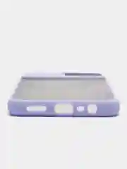 Лавандовый чехол для Realme C11 (Реалми С11) со шторкой для защиты камеры, прозрачный, матовый